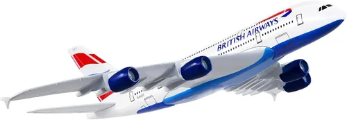 Miniatura 4 de AZIZAT 1/400 modelo británico A380 avión 6.3 in aleación fundido a troquel colección de aviones modelo modelo plano para colección o regalo ornamento