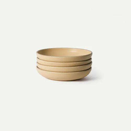 Miniatura 11 de MORA Juego de 4 platos medianos de cerámica para pasta/cuencos anchos de cerámica de 30 onzas, aptos para microondas, horno y lavavajillas, cosecha