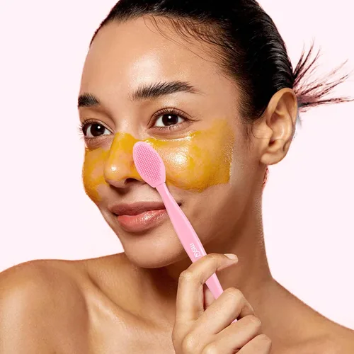 Miniatura 2 de MSQ 3 cepillos de labios, cepillo de silicona de doble extremo, cepillo exfoliante de labios para hombres y mujeres, cepillo suave de doble cara