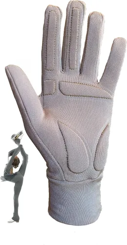 Miniatura 6 de Guantes de patinaje artístico con almohadillas de gel, protección de palma para competición de práctica