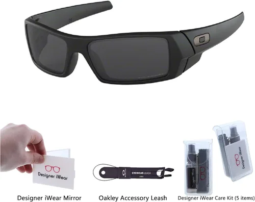 Miniatura 2 de Oakley Gascan OO9014 SunglassesBUNDLE Leash BUNDLE with Designer iWear Care Kit