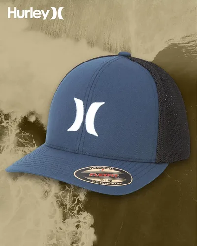 Miniatura 7 de Hurley Gorra de béisbol Icon Textures Flexfit para hombre