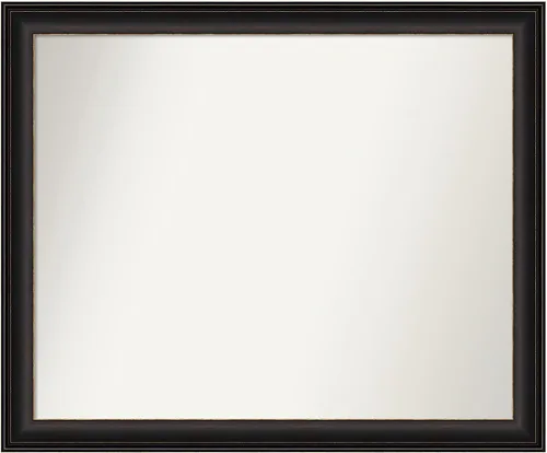 Miniatura 91 de Amanti Art Espejo de baño de bronce para sobre el fregadero, 24 x 24 pulgadas, espejo cuadrado de bronce Lara para tocador, marco de madera