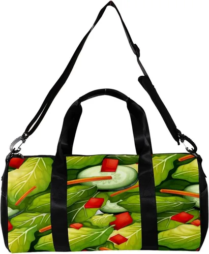 Miniatura 2 de Healthy Green Salad Dish Sports Duffel Bag Travel Tote Carry on Weekender Gym Overnight Bag for Men & Women