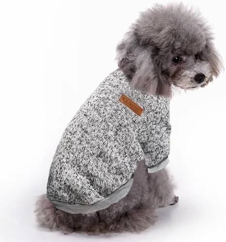 Miniatura 2 de Jecikelon Ropa para Perros Suéter para Perros Ropa Suave para Cachorros Ropa de Invierno Suéteres para Cachorros Atuendo Cálido para Perros Pequeños
