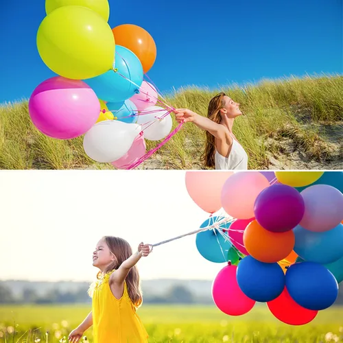 Miniatura 3 de ASIYUHY 100 globos de fiesta de colores surtidos de 12 pulgadas, globos arcoíris con cinta de 65 pies, globos coloridos de látex grueso, globos