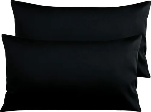 Miniatura 34 de NTBAY Fundas de Almohada de Algodón Egipcio Queen - Juego de 2, Fundas de Almohada de Algodón de 500 Hilos - Fundas de Almohada Suaves y Rosa