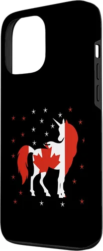 Miniatura 2 de Funda para iPhone 13 Pro Max Unicornio Bandera de Canadá