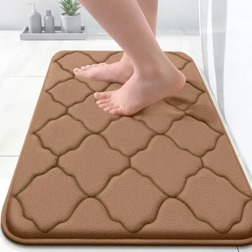 Miniatura 249 de OLANLY Alfombra de Baño de Espuma Viscoelástica de 24 x 16 pulgadas, Ultra Suave y Absorbente, Alfombras de Baño Antideslizantes, Cómodas, Lavables