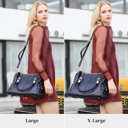 Miniatura 22 de Kattee Cartera bandolera estilo urbano de cuero para mujer