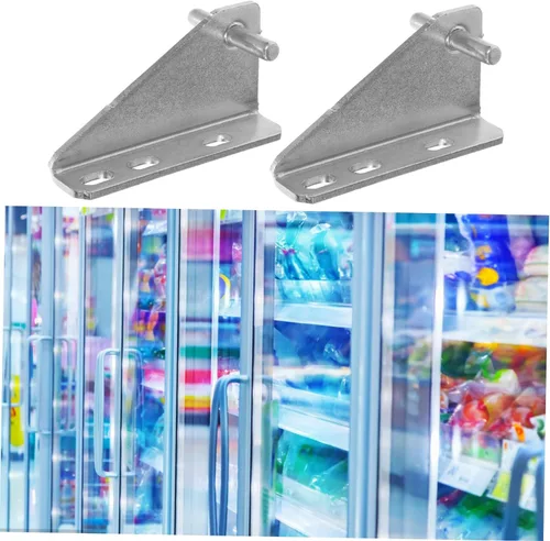 Miniatura 9 de 2 unids bisagras de nevera bisagras refrigerador puerta congelador reemplazo refrigerador pequeño suministro reparación congelador xiaobing acero