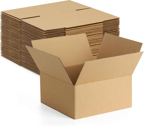 Miniatura 17 de Eupako Cajas de envío pequeñas, 6 x 4 x 4 x 4, paquete de 30 unidades, cajas de cartón corrugado, cajas de cartón para embalaje de pequeñas Blanco
