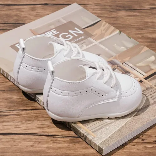 Miniatura 5 de Casazoe Zapatos Oxford de piel sintética para bebés, niños y niñas, mocasines de boda, zapatos de vestir para bautismo para niños pequeños, zapatos