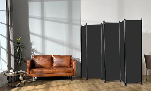 MAYOLIAH Divisores de habitación plegables de 6 paneles, pantalla de privacidad de 10 pies de ancho, 6 pies de alto, separador de paredes de oficina