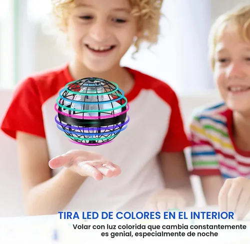 Miniatura 4 de AMERFIST Juguete de bola de orbe volador 2025, globo cósmico, boomerang, bola flotante, juguete giratorio galáctico, órbita de dron de mano, Negro
