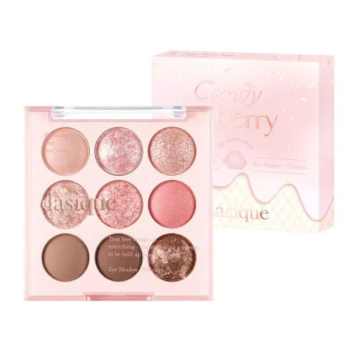 Miniatura 19 de dasique - Paleta de sombras #01 Sugar Brownie, libre de crueldad, 9 tonos combinables en acabados mate suave y brillante con hermosas perlas