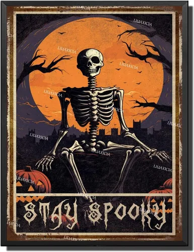 Miniatura 14 de Letrero decorativo de metal Salem Sanctuary for Wayward Cats Cat Halloween para bares, restaurantes, bares, hoteles, zoológicos, cafeterías, 8.00 x