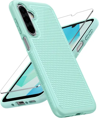 Miniatura 19 de FNTCASE Funda para teléfono Galaxy A14-5G: protección contra caídas de grado militar Samsung A14 5G, probada contra caídas de 14 pies, protector