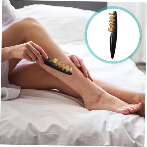 Miniatura 3 de Guasha - Herramienta de masaje de raspado, peine de cuerno de buey, terapia de punto de activación, peine de dientes anchos para palo de masaje