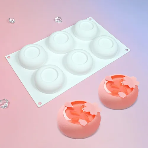 Miniatura 5 de mostsom Molde de silicona para mousse, molde de mousse de forma redonda, molde de silicona para tartas, herramienta para hornear, postre