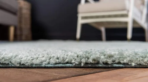 Miniatura 4 de Unique Loom Colección Solo - Alfombra Calabasas (7' 10" x 10' Rectangular, Azul Claro)