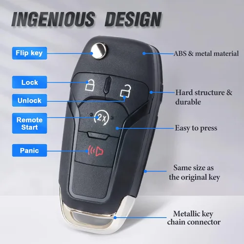 Miniatura 4 de Keymall Control remoto de entrada sin llave para Ford F150/F250/F350/F450/F550 2017-2020 para Ford Ranger 2019 2020