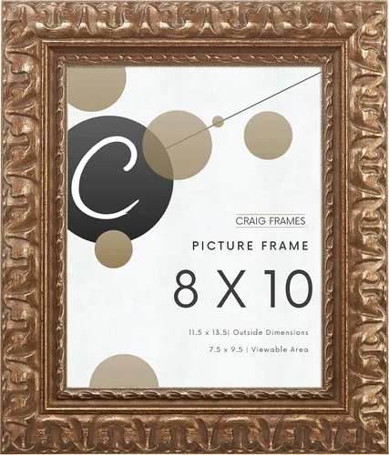 Miniatura 11 de Craig Frames Bravado Marco de fotos de bronce antiguo adornado, 4 x 6 pulgadas