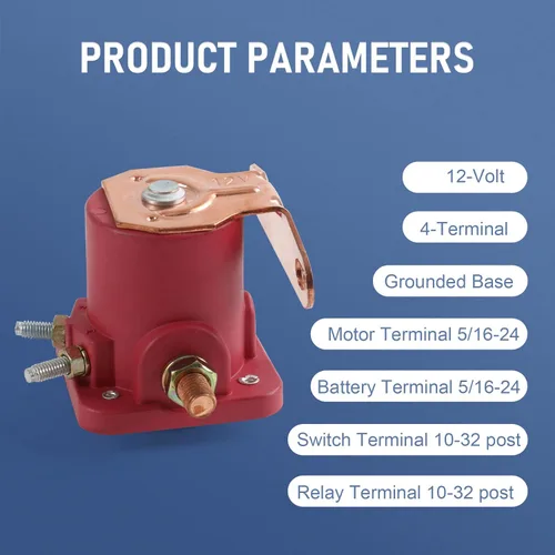 Miniatura 2 de JDMSPEED Nuevo relé solenoide rojo de 12 V de repuesto resistente para Ford Starter Car Truck reemplaza SW3, SNL135, B-6A-11450A, D2AF11450AA