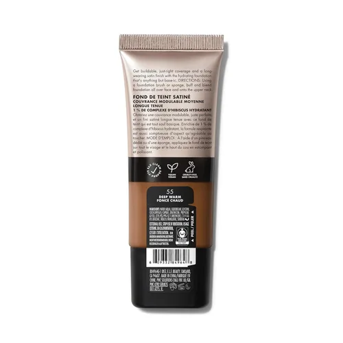 Miniatura 7 de e.l.f. Base de Maquillaje Soft Glam, Cobertura Media, Base de Larga Duración y Modulable para un Acabado Suave y Satinado, Vegana y Libre de 55