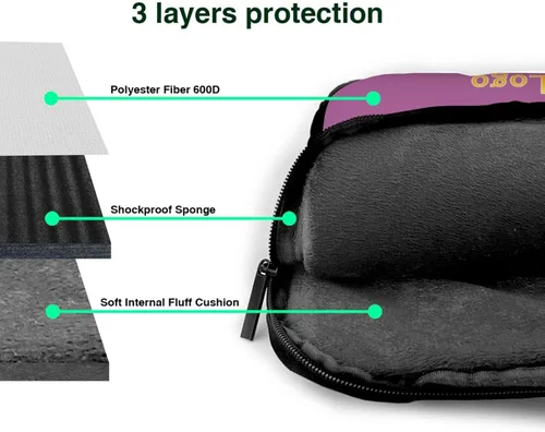 Miniatura 7 de Funda personalizada para laptop personalizada, añade tu foto, texto, maletines para portátil Púrpura2