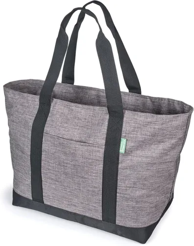 Creative Green Life Bolso de mano XL para mujeres u hombres con cremallera superior, bolsa de mano de alta calidad para el trabajo, gimnasio,