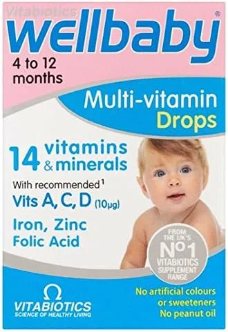 Wellbaby Gotas Wellkid para bebés de 1.0 fl oz