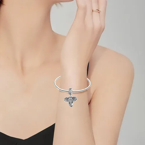 Miniatura 132 de LUXILLA Abalorio de plata de ley 925 para madre, hija, abuela, para familia, amor, madre, hija, abuela, para pulseras, collares, dijes, abalorios
