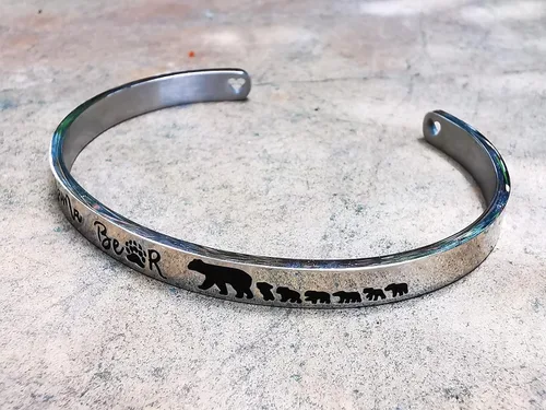 Miniatura 35 de Pulseras inspiradoras para abuela, mamá, hija, sobrina, tía, grabado, mensaje oculto, pulsera de acero inoxidable, corona de cumpleaños, joyería