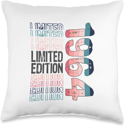 Limited Edition Vintage 1964 Retro Birthday Throw Pillow