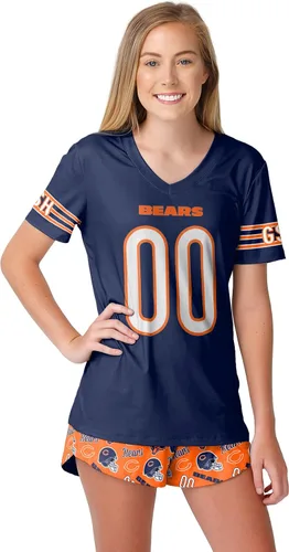 Miniatura 7 de FOCO NFL womens Nfl Team Logo Ladies Gameday Ready Jersey Pajama Set