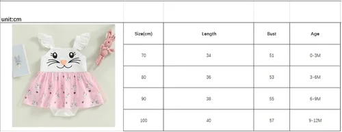 Miniatura 7 de Traje de Pascua para bebé niña, lindo vestido de conejo, vestido de lentejuelas sin espalda, vestidos de juego con tul para recién nacido, ropa
