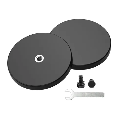 Miniatura 11 de Magnetpro 2 Piezas Imanes de Montaje Fuertes con Revestimiento de Goma Antiarañazos, Más de 120 LB de Potencia Adhesiva, Base de Ensamblaje