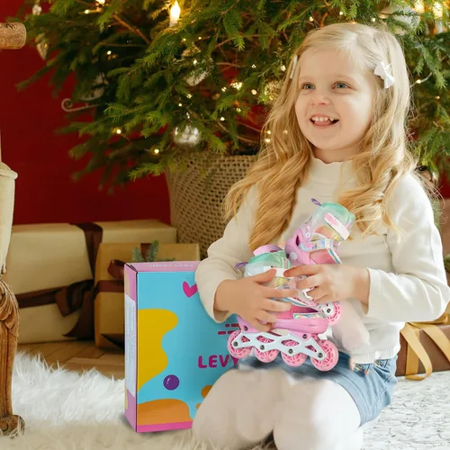 Miniatura 5 de Patines en línea ajustables para niños, niñas y adultos, patines con todas las ruedas que se iluminan para exteriores, para principiantes, jóvenes