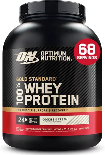 Miniatura 66 de Optimum Nutrition Gold Standard - Proteína en polvo de 100% suero de leche, sabor rollo de canela, 2 libras (paquete de 1) (el embalaje puede variar)