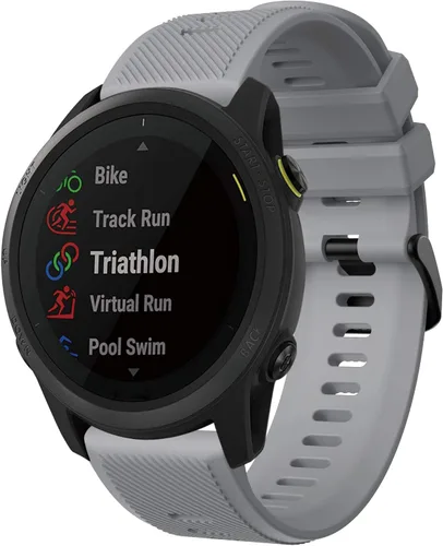 Miniatura 10 de Senter Correa para Garmin Forerunner 745, correa de repuesto deportiva de silicona suave de 0.866 in compatible con Garmin Forerunner 745 Smart