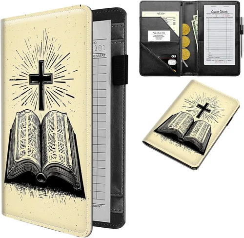 Miniatura 16 de Diseña Tus Propios Libros de Servicio con Nombre e Iniciales para Camareras, Dikoer Libro de Servicio de Camarero Personalizado con Nombre