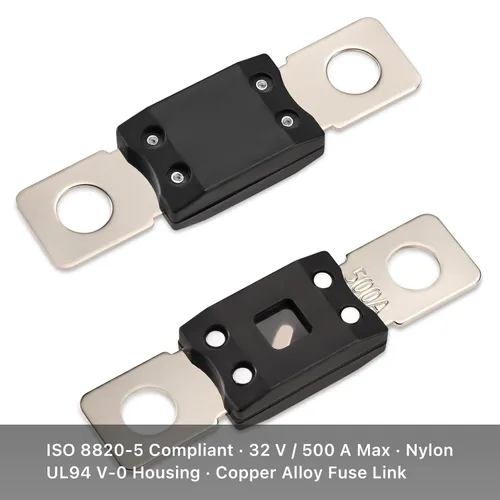 Miniatura 3 de Portafusibles Chatovalo ANM con fusible de 300 A, mejora ANM/Mega sobre ANL para inversor de alta potencia y bloque de distribución