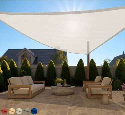Miniatura 47 de GORILLA GRIP Toldo rectangular resistente con protección UV, resistente a la decoloración, desgarros y al óxido, bordes curvos que bloquean la luz