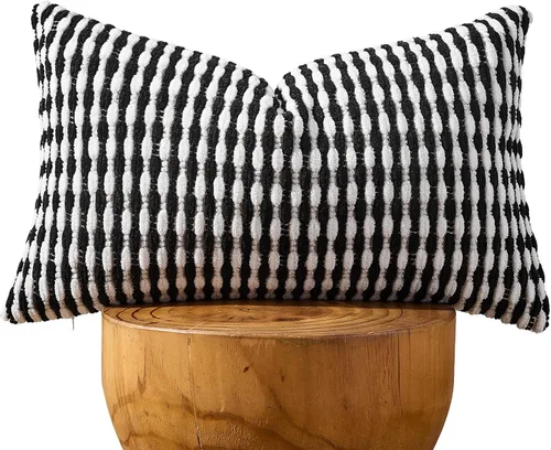 Miniatura 17 de AmHoo Juego de 2 fundas de almohada decorativas de chenilla estilo bohemio, funda de almohada con borlas para sofá, cama, dormitorio, sala de estar