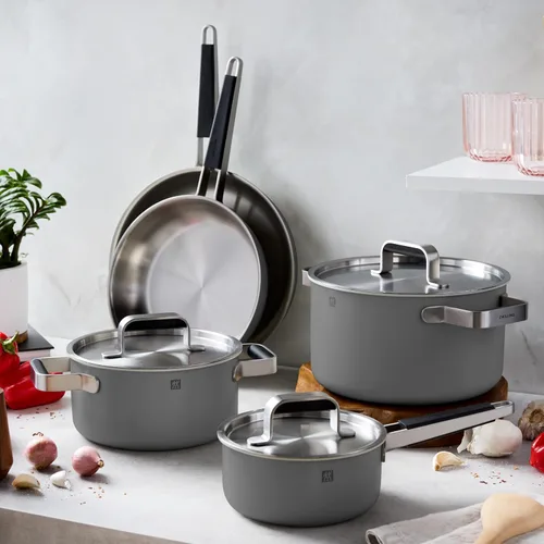 Miniatura 3 de ZWILLING Pure - Juego de utensilios de cocina de acero inoxidable, 8 piezas, color gris