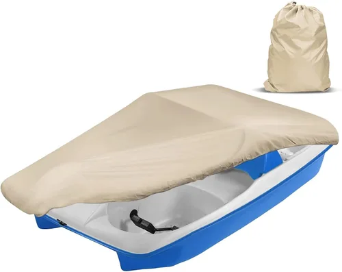 Miniatura 9 de iCOVER - Funda para bote de pedales, apta para botes de remo de 3 o 5 personas, funda impermeable resistente para remos, negra