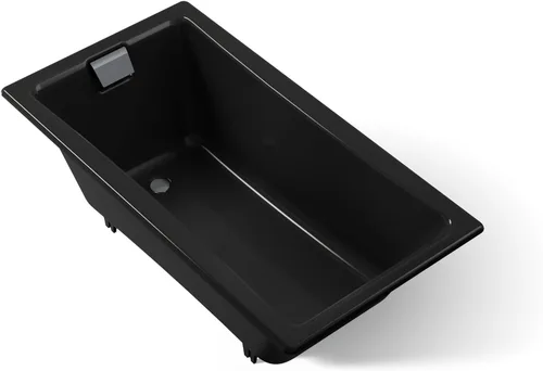 Miniatura 15 de KOHLER 850-0 Tea-for-Two - Bañera de hierro fundido de 60 x 32 pulgadas, para alcoba o empotrada, diseño espacioso, superficie antideslizante