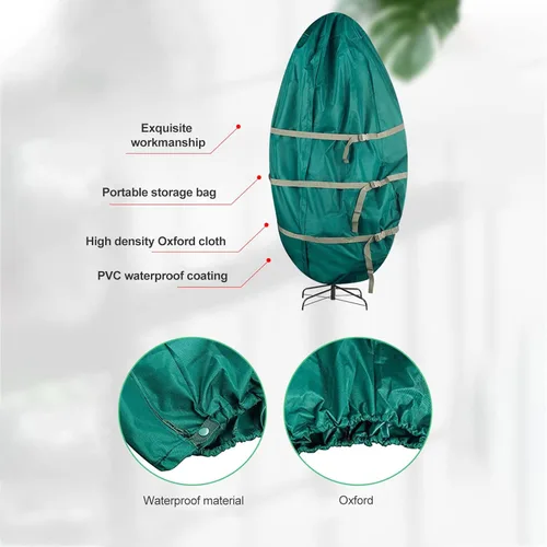 Miniatura 8 de JUOPZKENN Bolsa de almacenamiento vertical para árbol de Navidad, bolsa vertical de almacenamiento para árbol de Navidad, cubierta antipolvo