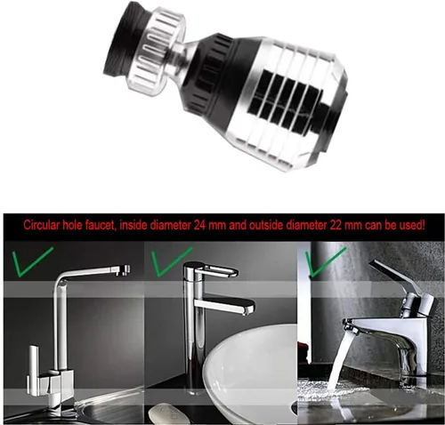 Miniatura 2 de 360 Girar Giratorio Ahorro de Agua Grifo Aireador Difusor Grifo Boquilla Filtro Adaptador